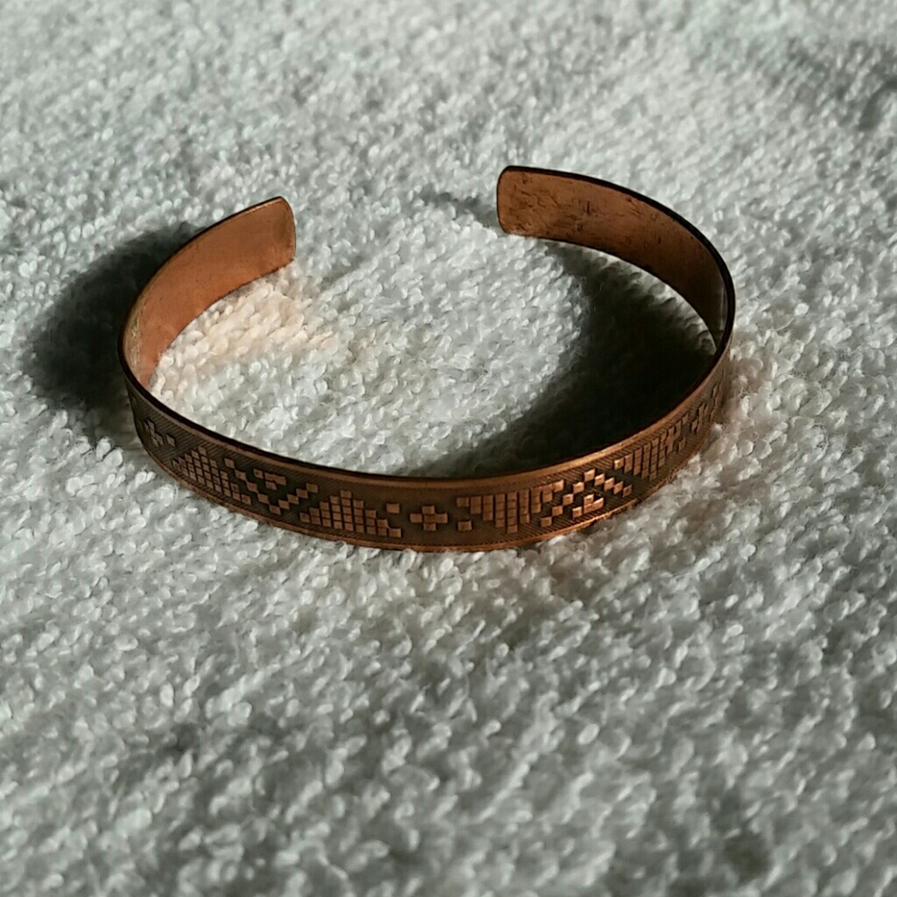 Aztec Copper Bangle